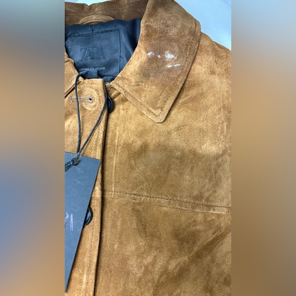 Zara ZW COLLECTION LIMITED EDITION SUEDE LEATHER JACKET - Picture 5 of 6